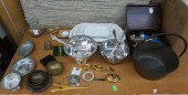 COLLECTION OF BRASS AND PEWTER