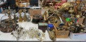 COLLECTION OF BRASS CHANDELIER
