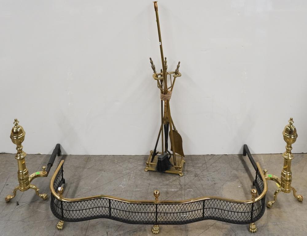 COLLECTION OF BRASS HEARTH