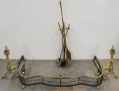 COLLECTION OF BRASS HEARTH ACC