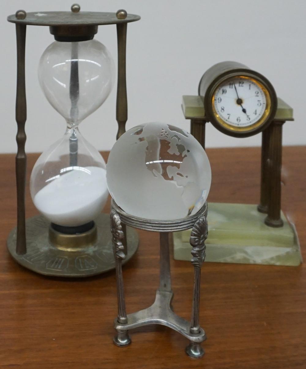 COLLECTION OF BRASS TABLE