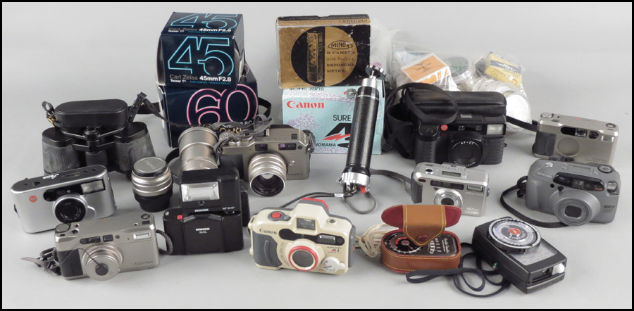 COLLECTION OF CAMERAS AND