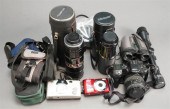 COLLECTION OF CAMERAS, SCOPES,