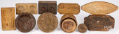 COLLECTION OF CARVED BUTTERPRI