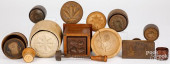 COLLECTION OF CARVED BUTTERPRI