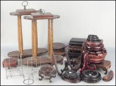 COLLECTION OF CARVED WOOD AND