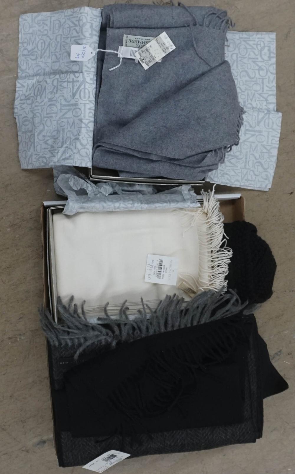 COLLECTION OF CASHMERE SHAWLS AND