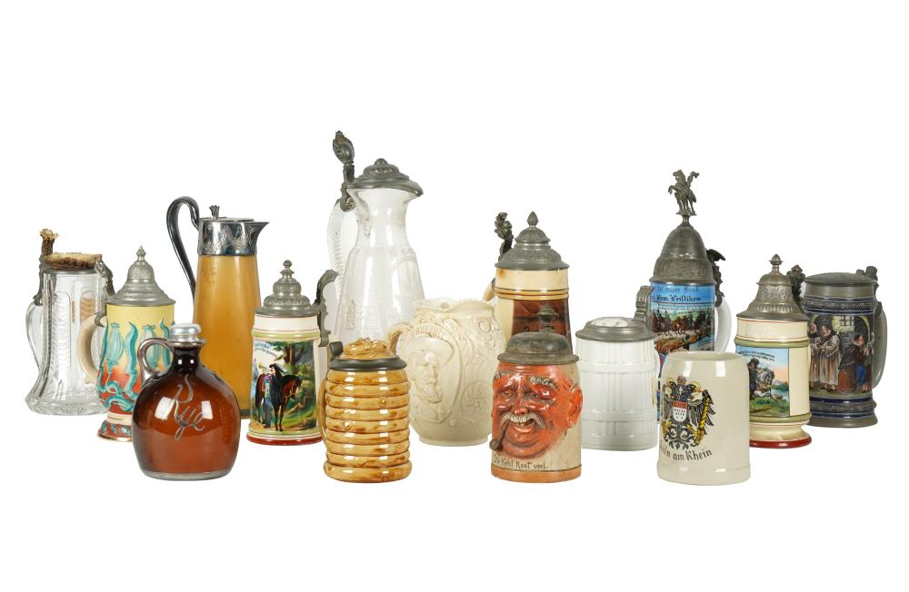 COLLECTION OF CERAMIC AND GLASS