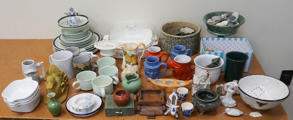 COLLECTION OF CERAMIC, STONEWARE