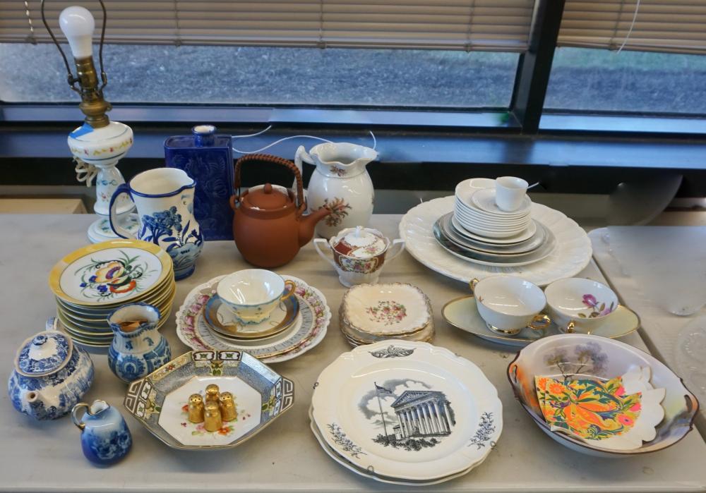 COLLECTION OF CERAMIC TABLE