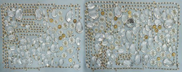 COLLECTION OF CHANDELIER DROPS &