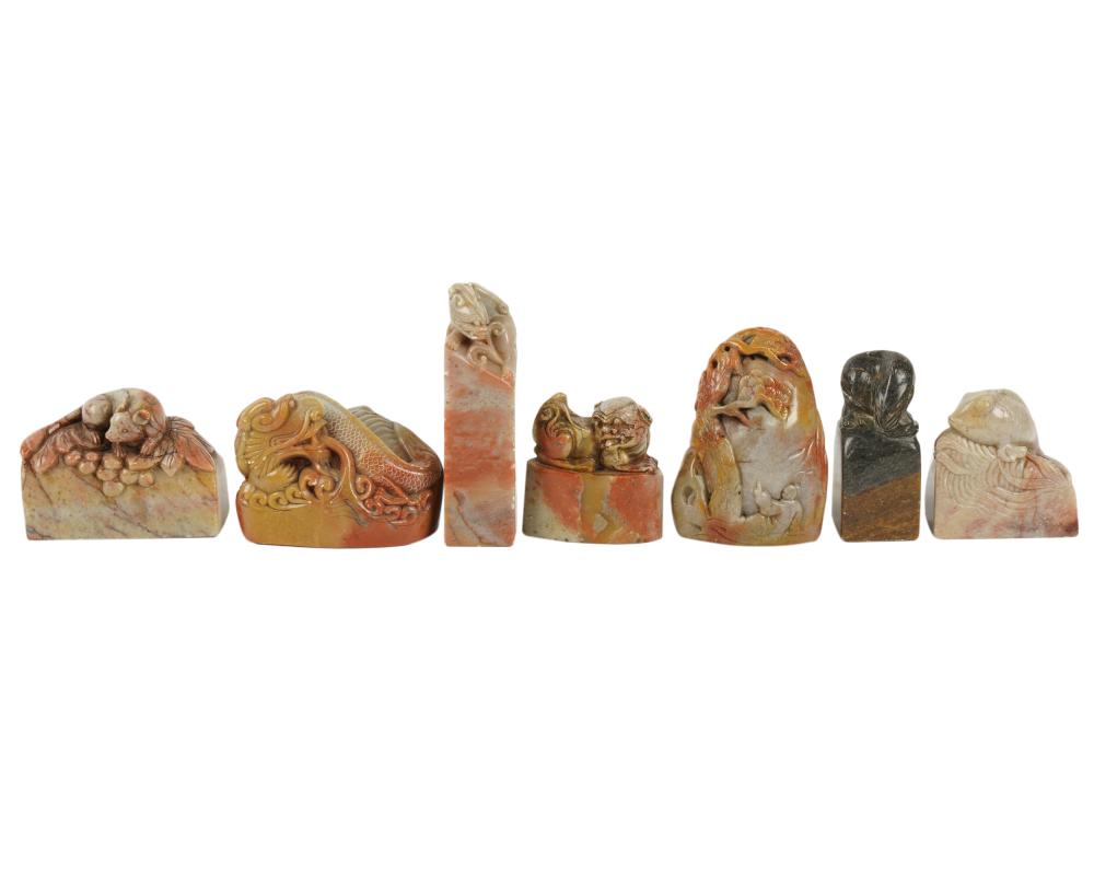 COLLECTION OF CHINESE CARVED