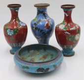 COLLECTION OF CHINESE CLOISONN