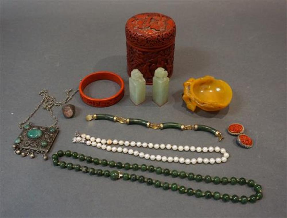 COLLECTION OF CHINESE HARDSTONE AND