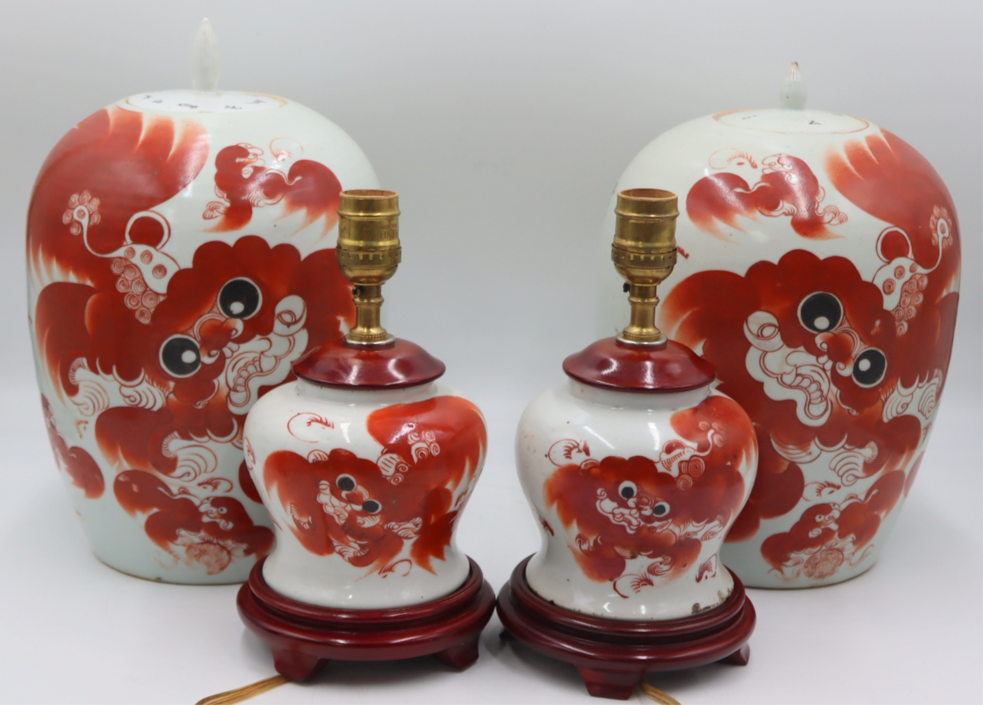 COLLECTION OF CHINESE IRON RED