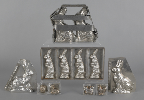 Collection of chocolate molds