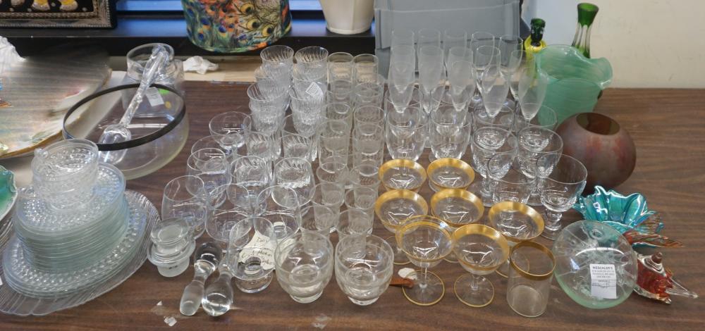 COLLECTION OF CLEAR, ETCHED,