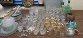 COLLECTION OF CLEAR, ETCHED, P