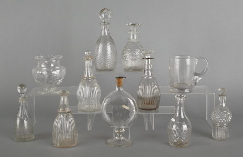 Collection of clear glass to