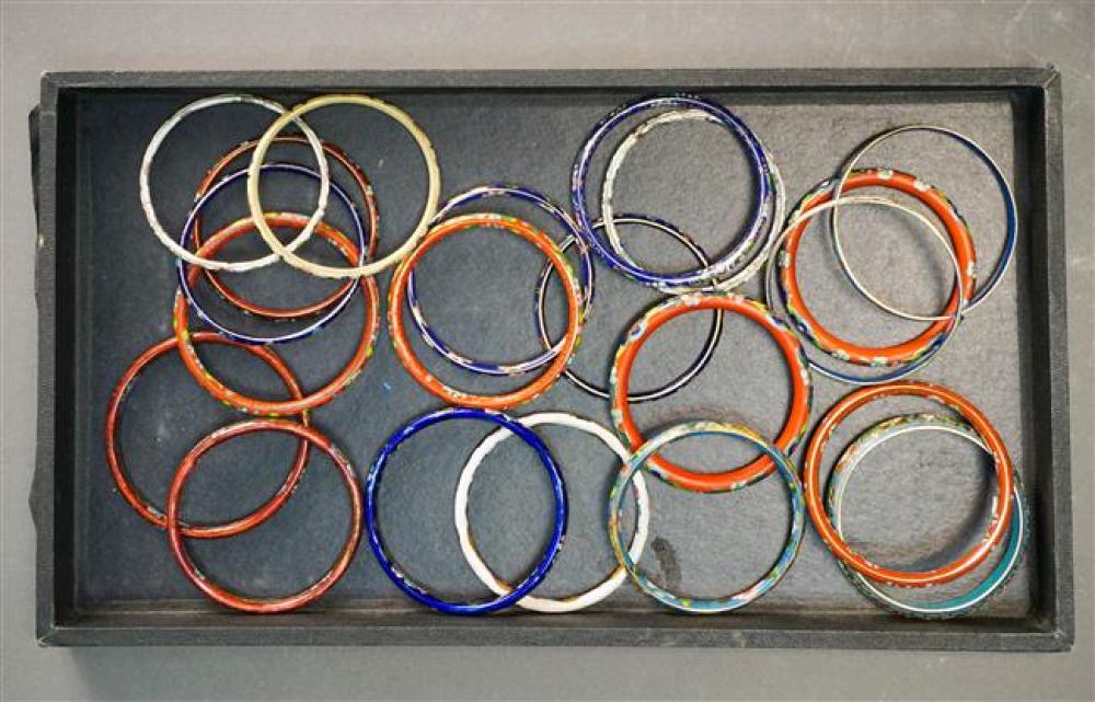 COLLECTION OF CLOISONNE ENAMEL