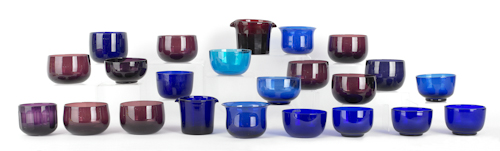 Collection of cobalt and amethyst