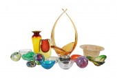 COLLECTION OF COLORED AND CLEA