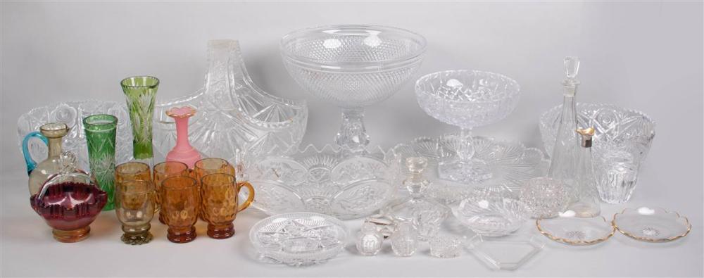 COLLECTION OF COLORED AND CLEAR