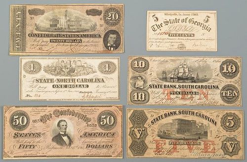 COLLECTION OF CONFEDERATE CURRENCY,