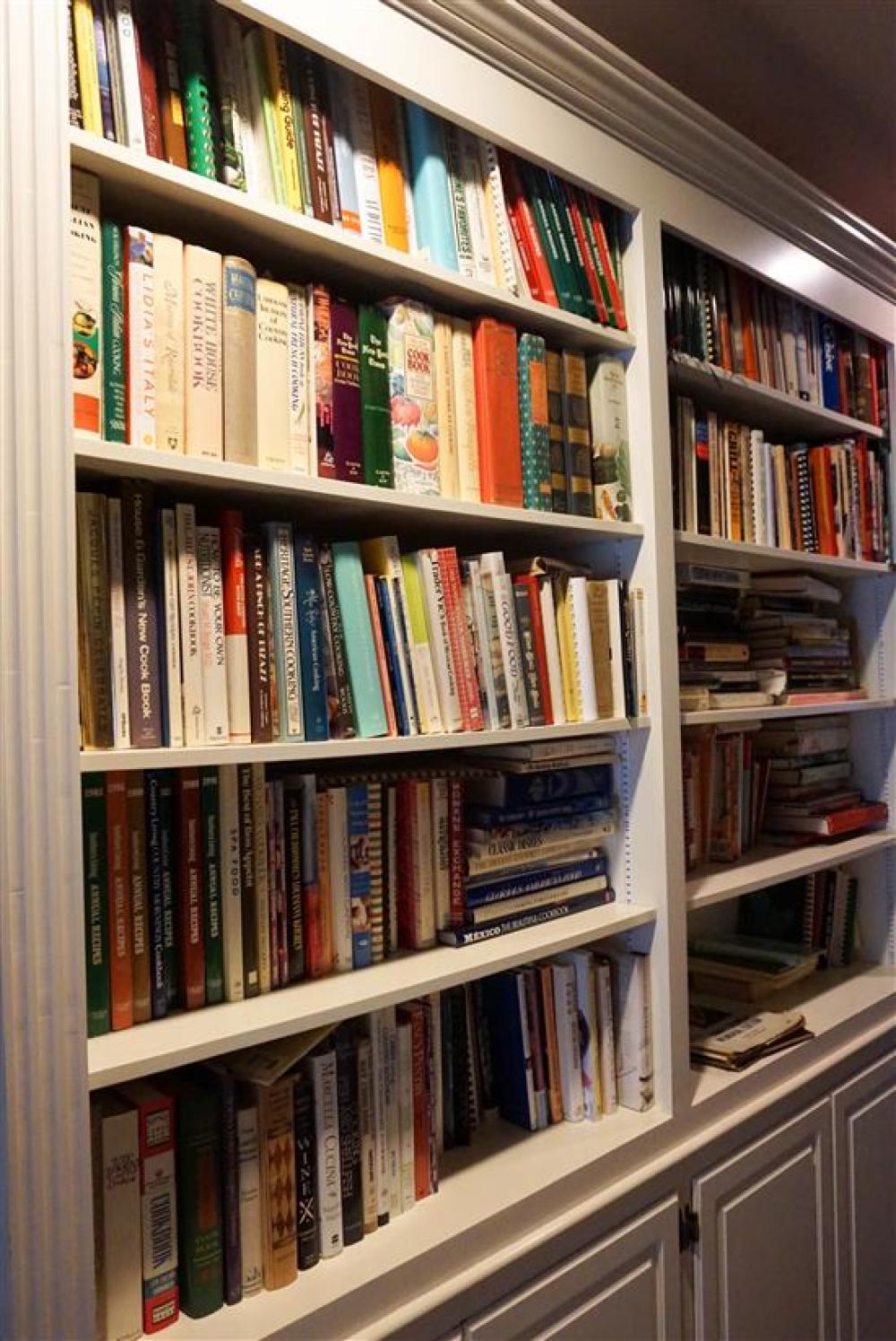 COLLECTION OF COOKBOOKS, NOVELS,