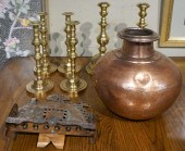 COLLECTION OF COPPER AND BRASS