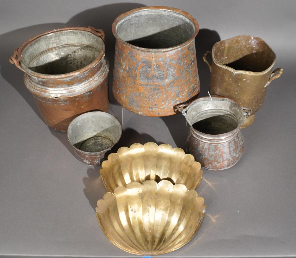 COLLECTION OF COPPER FINISHED