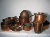 Collection of copper utensils