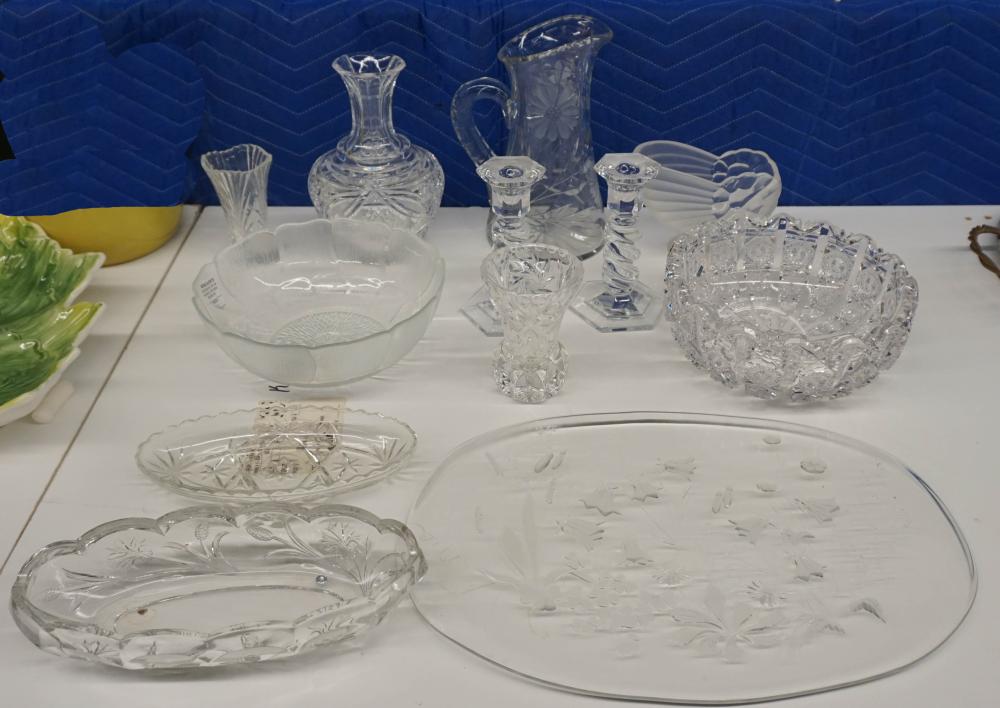 COLLECTION OF CRYSTAL AND GLASS