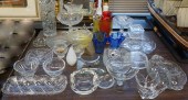 COLLECTION OF CRYSTAL AND GLAS