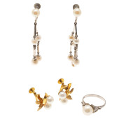 COLLECTION OF CULTURED PEARL J