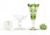 Collection of cut-crystal and