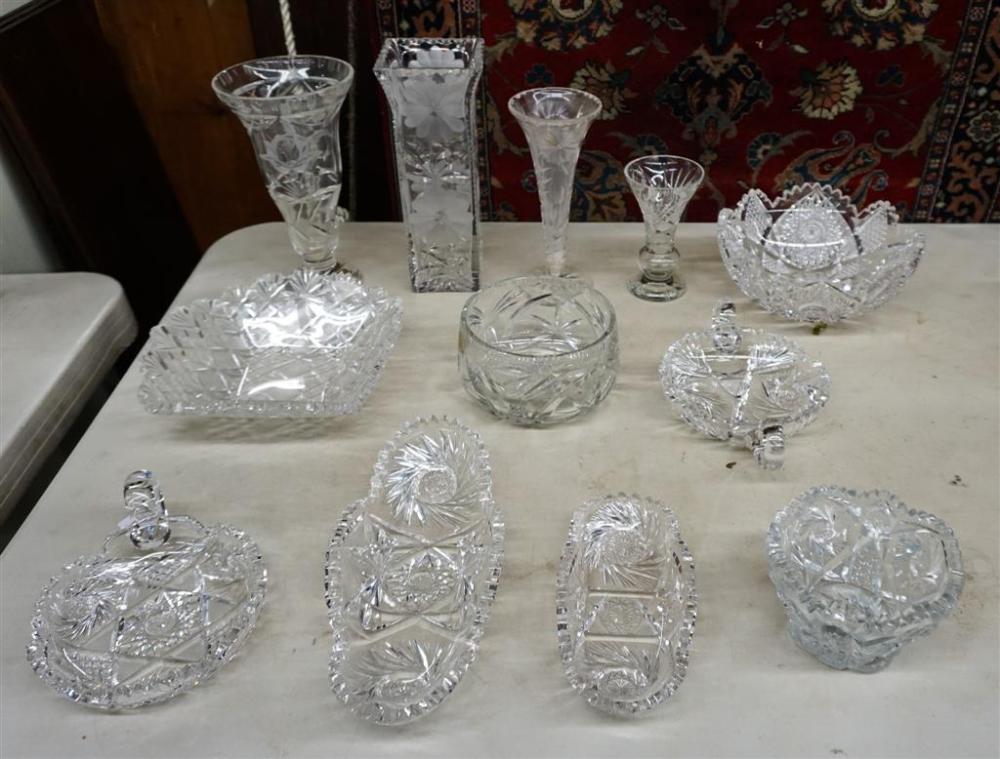 COLLECTION OF CUT CRYSTAL