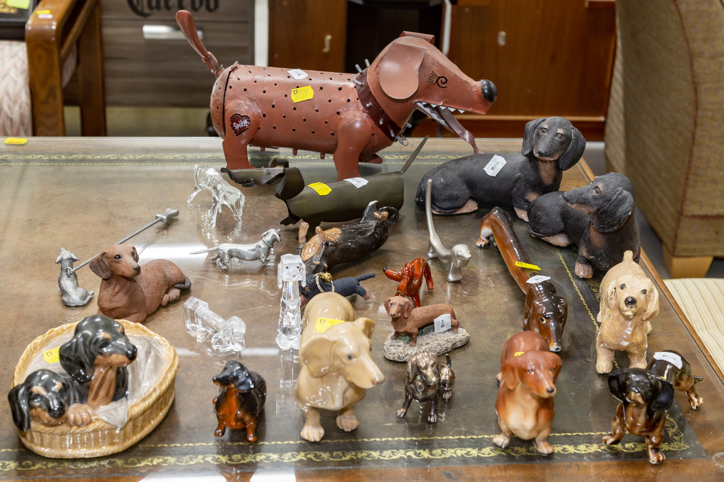 COLLECTION OF DACHSHUND FIGURINES