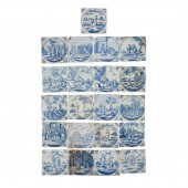 COLLECTION OF DELFT BLUE AND W
