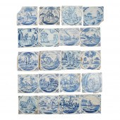 COLLECTION OF DELFT BLUE AND W