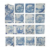 COLLECTION OF DELFT BLUE AND W