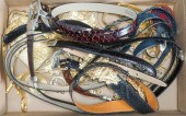 COLLECTION OF DESIGNER BELTS A