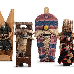 Collection of Doll Cradles mid-20th