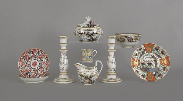 Collection of early porcelain to