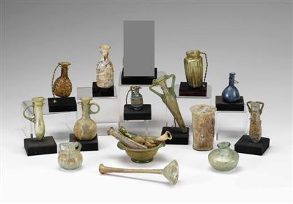 Collection of early Roman glass