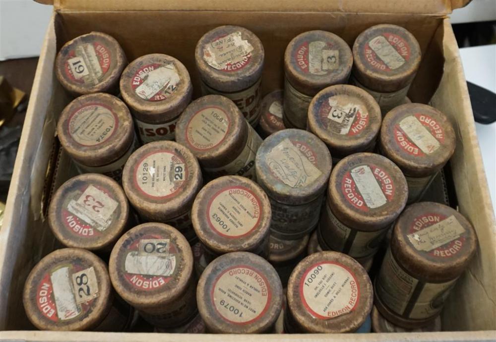 COLLECTION OF EDISON GOLD MOLDED