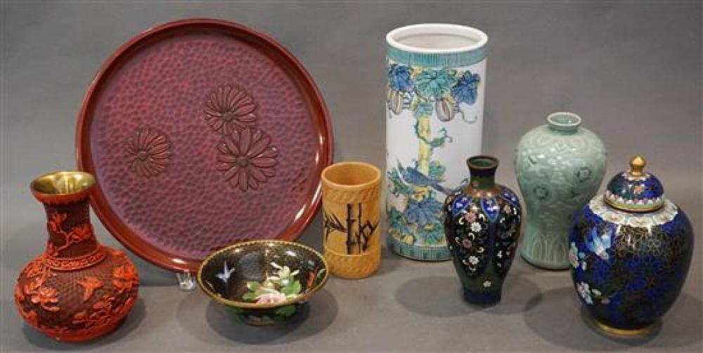 COLLECTION OF EIGHT ASIAN DECORATED