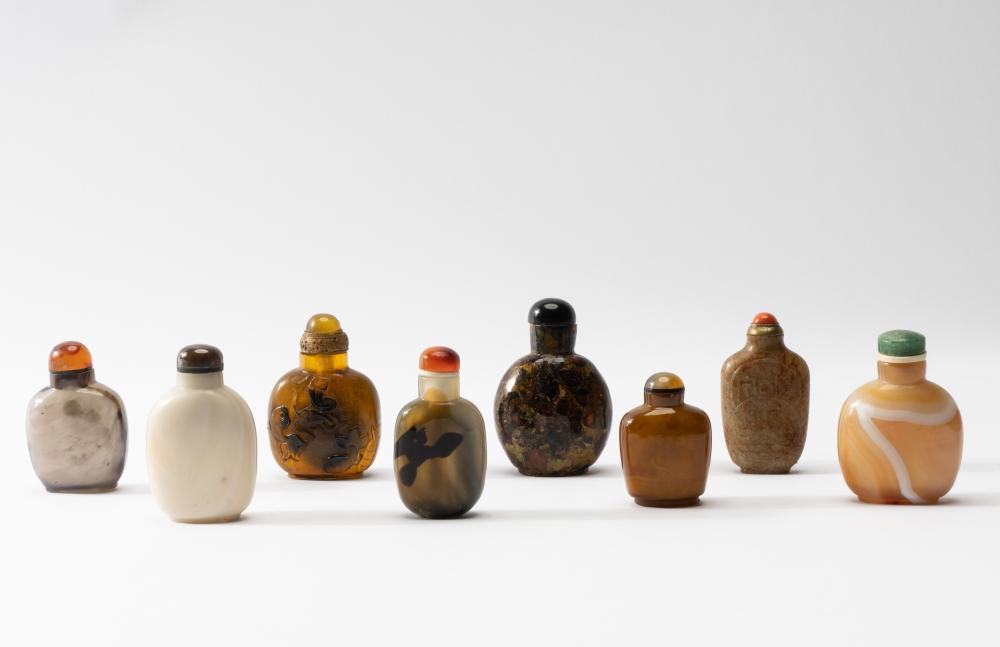 COLLECTION OF EIGHT CHINESE SNUFF