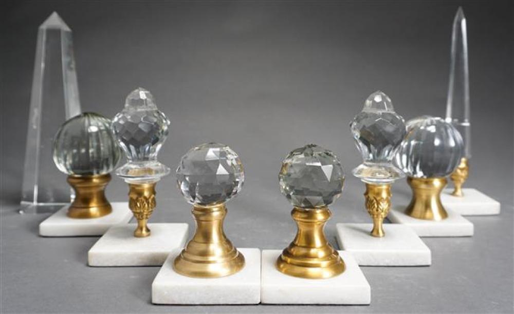 COLLECTION OF EIGHT CRYSTAL DOOR