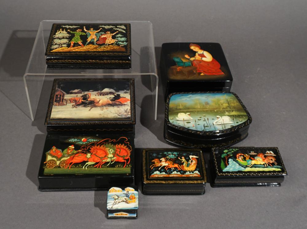 COLLECTION OF EIGHT RUSSIAN
